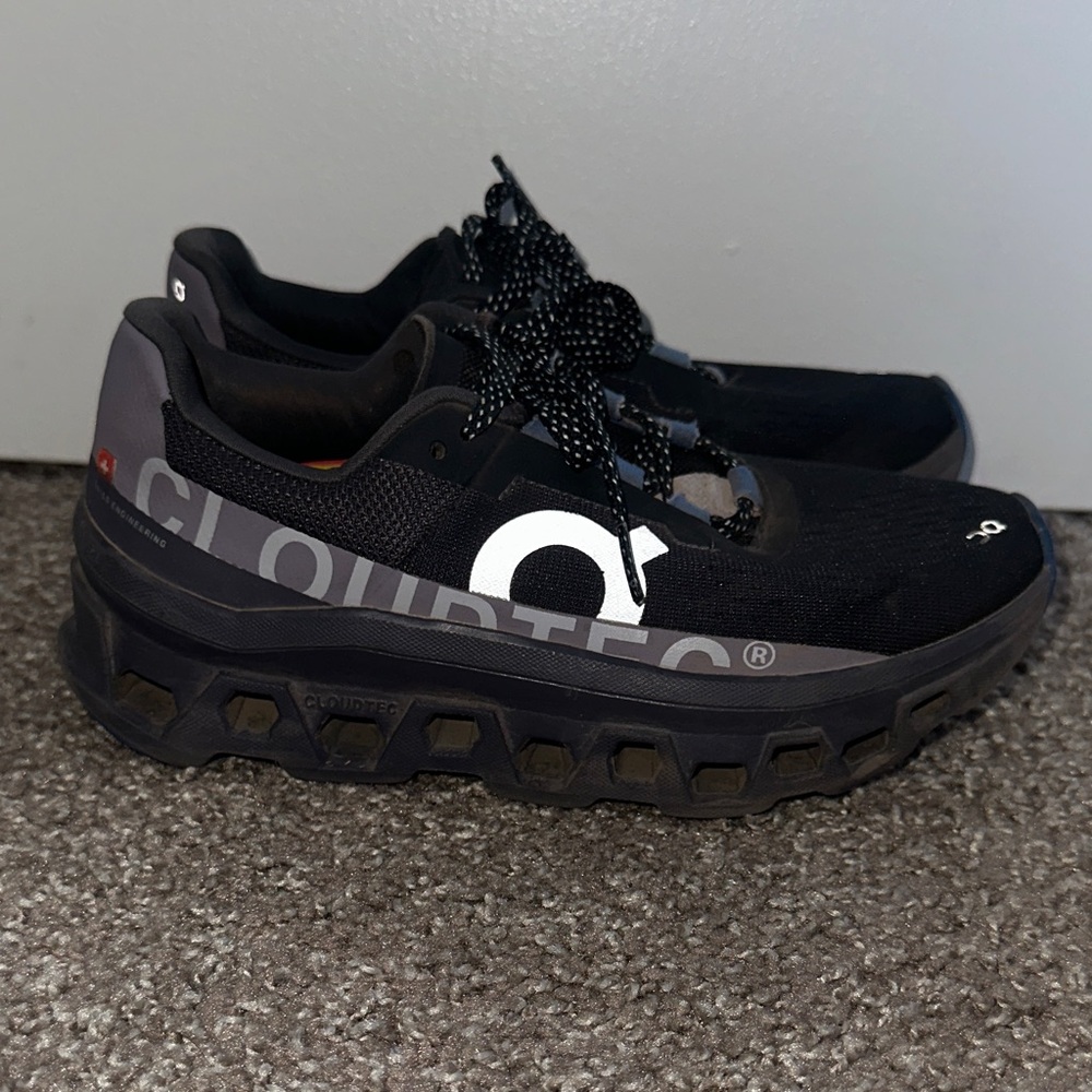 On Running Black and Gray Cloudtec Shoes